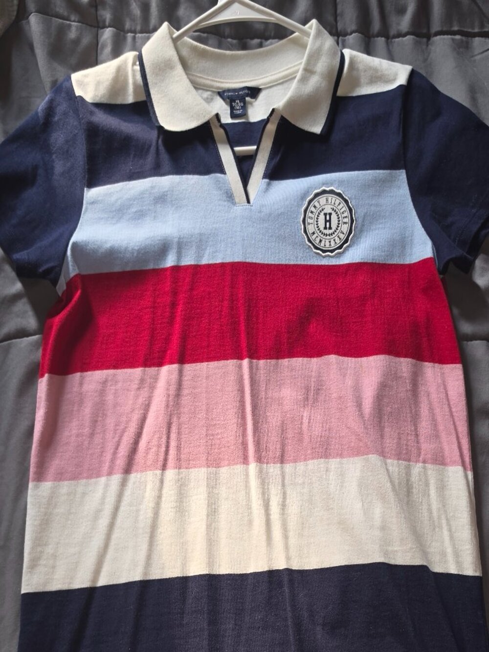 Tommy Hilfiger Colorblock Striped Dress – Girls XL